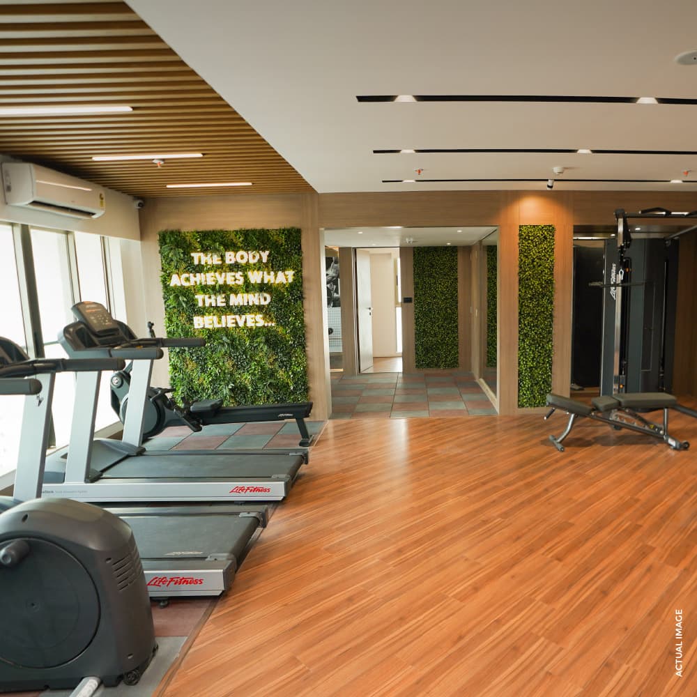 Cornerstone Worli gymnasium with cardio and weights equipment