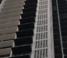 Cornerstone Worli facade detail with sandstone fins and onyx cladding, Worli, Mumbai